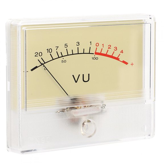 NFTIGB T-90 High Accuracy DB Amplifier Level VU Meter Header with Light Bulb Audio Device Accessory