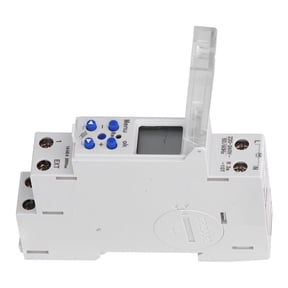 NFTIGB TM610-2 Weekly Programmable Timer Switch Digital Time Switch Din Rail Mount 220V for Electronic Electrical Switches and Home Automation Applications (3.94 inches / 10.00 cm)