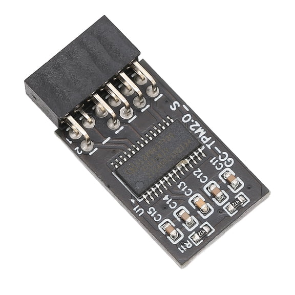 NFTIGB TPM 2.0 Encryption Security Module for 12Pin LPC Interface High Security Remote Card Computer Replacement Part for Win 8.1 7 10 B550 B450 B460 Boards (3.0 x 2.0 inches / 7.6 x 5.1 cm)