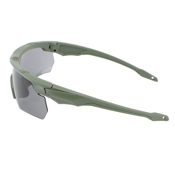 NFTIGB Tactical Sports Sunglasses Set UV Protection Windproof Cycling Glasses with 3 Interchangeable Lenses Tactical Mask Eyewear for Motorcycle Bicycle Riding Army Green (7.87 inches / 20.0 cm)