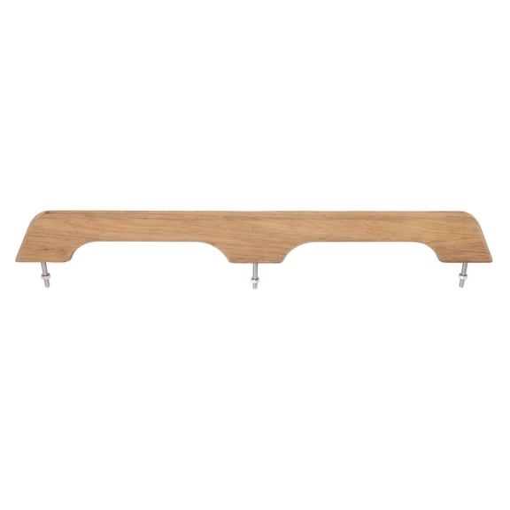 NFTIGB Teak Handrail 2 Loop 22 inches / 55.88 cm Sturdy Rot Resistant Wooden Boat Grab Handle Marine RV Boating Accessories