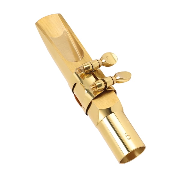 NFTIGB Tenor Saxophone Mouthpiece Kit with Cap Type 5 Flat B Key Brass Metal Sax Accessories for Professionals Beginners