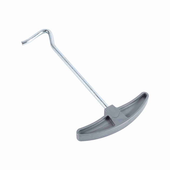 NFTIGB Tent Peg Nail Puller Tool, Heavy Duty Steel Awning Stakes Hooks Remover & Lifter for Camping Backpacking Outdoor Canopy Accessories, Silver Grey