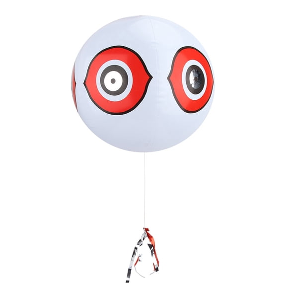 NFTIGB Terror Inflatable Bird Scare Balloon Repellent Predator Decoy with 3D Eyes for Garden Orchard Farm Pest Control White 15.75 Inches Weatherproof