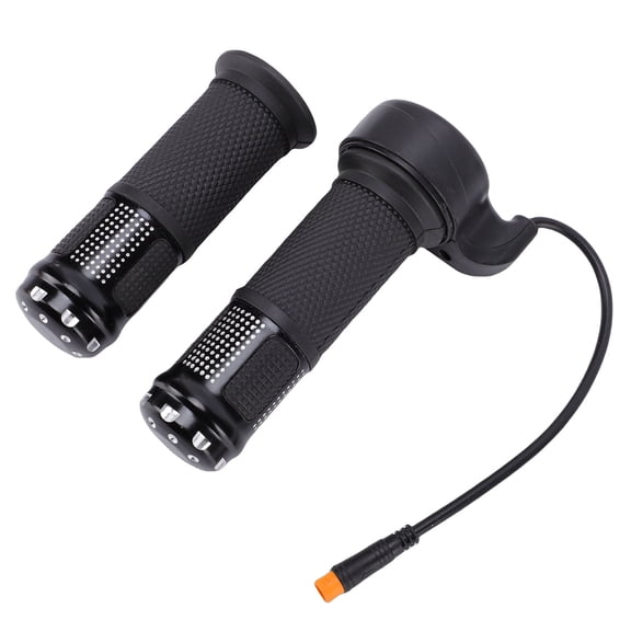 NFTIGB Throttle Grip with M8 Waterproof 3 Pin Connector ABS Electric Scooter Twist Accelerator Handle Bar Grip Parts Replacement for 10 inches / 25.4 cm E-Scooters (2 Count)