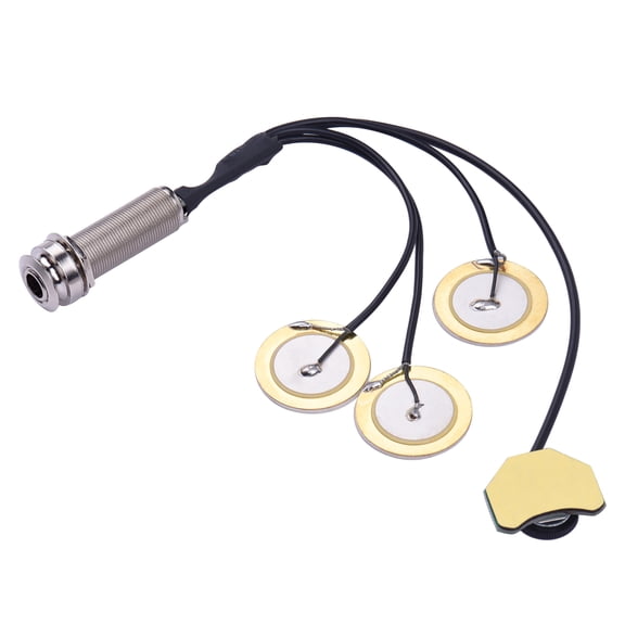 NFTIGB Thumb Piano Pickup Transducer 6.35mm Output Jack with Volume Control