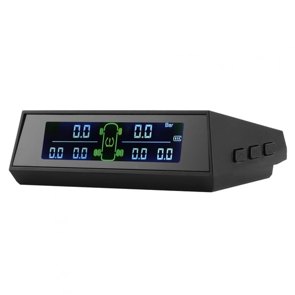 NFTIGB Tire Pressure Monitor System Solar Powered TPMS Detector with LCD Display 6 External Sensors for RV, Truck, Large SUV, Waterproof IP67