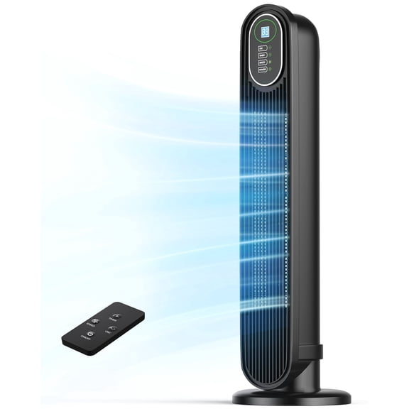 NFTIGB Tower Fan for Home, Oscillating Quiet Fans with Remote, 9H Timer, 3 Speeds, 30inch, Black, 2026, New