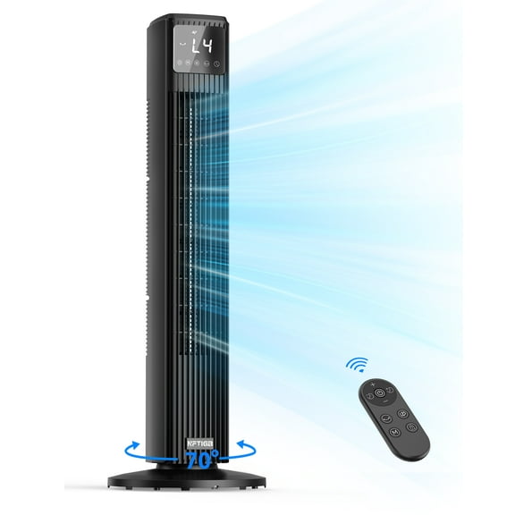 NFTIGB Tower Fans 36" Oscillating Floor Fan with Remote for Home, 4 Speed 4 Modes,12H Timer,New