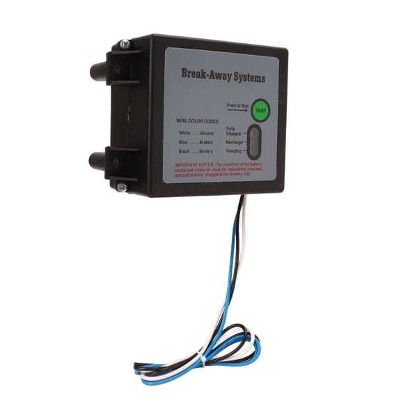 NFTIGB Trailer Brakes Breakaway Kit 12V LED Test Break Away System Universal Fitment for Vehicles Towing Safety Accessories Heavy Duty Emergency Trailer Brake Activation Switch