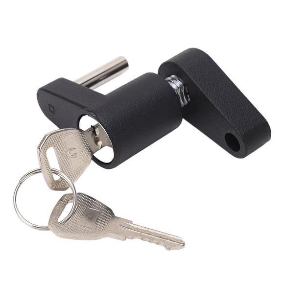 NFTIGB Trailer Tongue Coupler Lock Heavy Duty Anti Theft Versatile Towing Hitch Latch With 2 Keys For RVs Trucks Toolbox Zinc Alloy Solid Shank 2.76 In Black