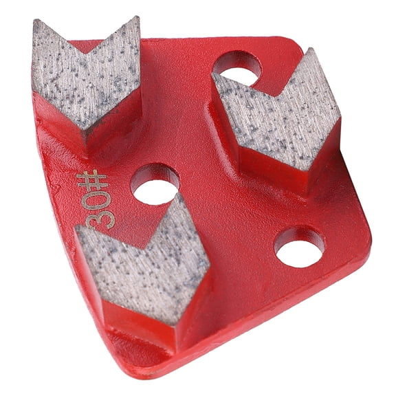 NFTIGB Trapezoid Diamond Floor Grinding Pad Disc #30 Grit Metal Bond Scraper for Adhesives Concrete Floor Coarse Leveling, 3-Piece Pack (0.63 in / 16mm)