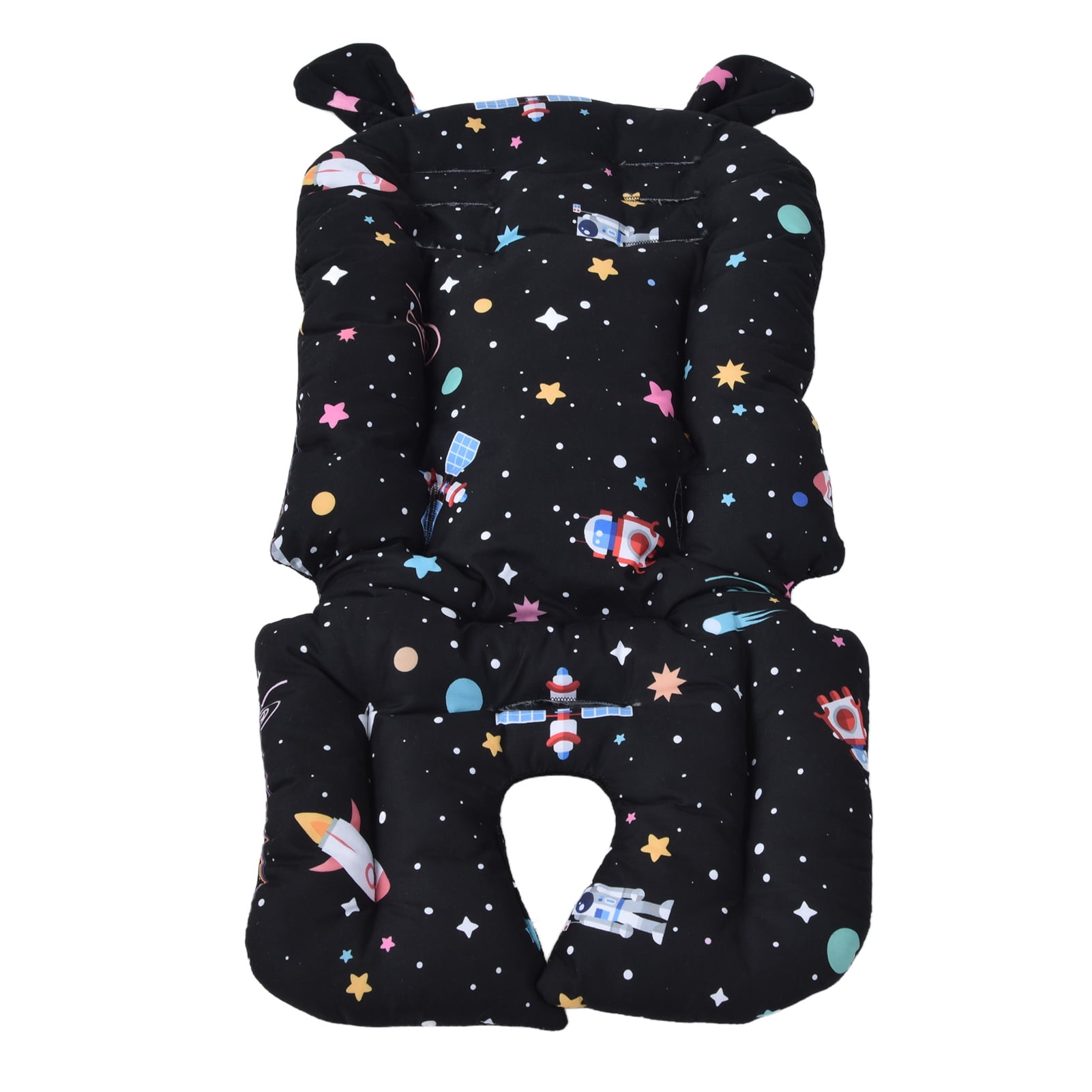 NFTIGB Two Sided Baby Stroller Liner Soft Infant Cushion Pad with Cute Cartoon Patterns Thick Winter Warming Backrest 14.2x30.3 inches / 36x77 cm