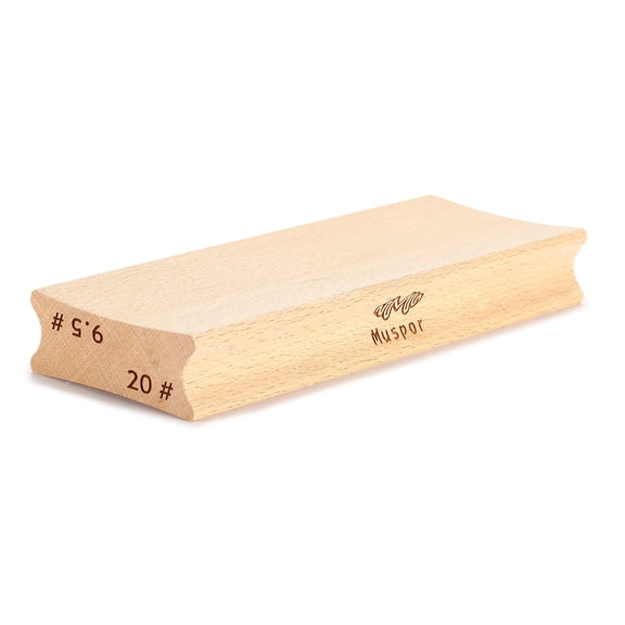 NFTIGB Two-Way Wooden Guitar Radius Sanding Block 9.5 & 20 Inches Fret Leveling Luthier Tool Fingerboard Sanding Beam with 2 Sandpapers for Acoustic Electric Bass Guitar Instrument Maintenance