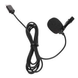 Micrófono de solapa tipo C NFTIGB con cancelación inteligente de ruido, con cable para grabación (59 pulgadas / 150 cm)