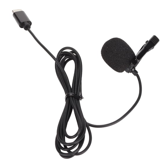 NFTIGB Type C Lavalier Lapel Microphone Intelligent Noise Cancellation Wired Recording Mic (59 inches / 150 cm)