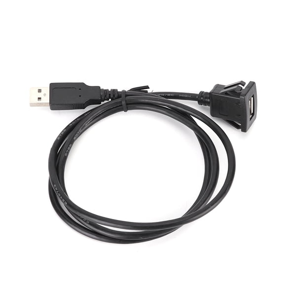 NFTIGB USB 2.0 Dashboard Adapter Cable Single Port Extension Wire 3.3ft for Car Motorcycle