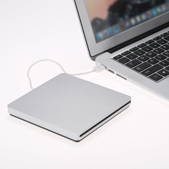 NFTIGB USB 2.0 External Portable Ultra Slim DVD ROM Player CD Writer Drive Reader Replacement for iMac, MacBook, Air, Pro, Laptop and PC (5.59 inches / 14.2 cm)