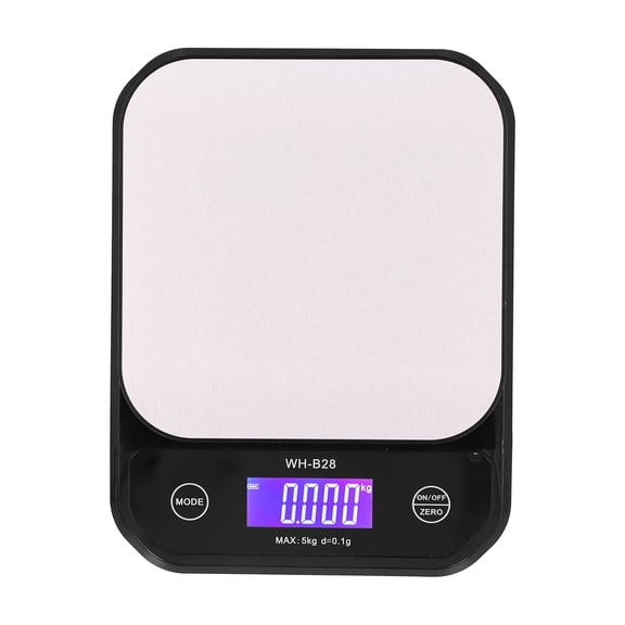 NFTIGB USB Charging Scale Waterproof Digital Kitchen Baking Food Scale Electric Weight Measuring Balance High Precision Sensor LCD Display Home Supplies Color Black Capacity 5kg 0.1g