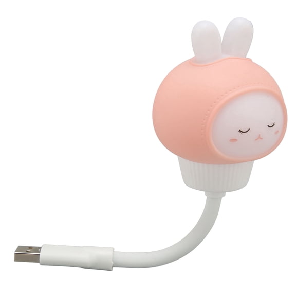 NFTIGB USB LED Voice Control Night Light, 3 Brightness Levels, Portable Cute Rabbit Lamp, 7.48 in / 19 cm