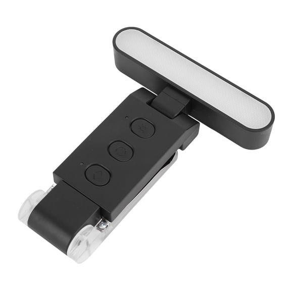 NFTIGB USB Rechargeable LED Clip-On Reading Book Light For Bed Dimmable 6 Brightness Levels 5 Colors 180 Degree Rotating Foldable Timer Travel Booklight For Readers Kids Black 4.9 in / 12.4 cm