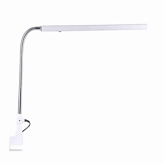 NFTIGB Ultra Slim LED Desk Lamp 360 Degree Rotation Metal Arm Eye Caring Office Tattoo Table Lamp, 23.23 inches / 59 cm Length, White