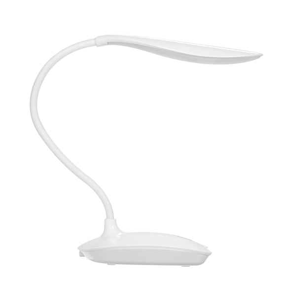 NFTIGB Ultralight White LED USB Rechargeable Dimmable Eye-Caring Desk Lamp Touch Control Table Light with 360 Rotatable Head Flexible Hose for Studying Reading Working Camping