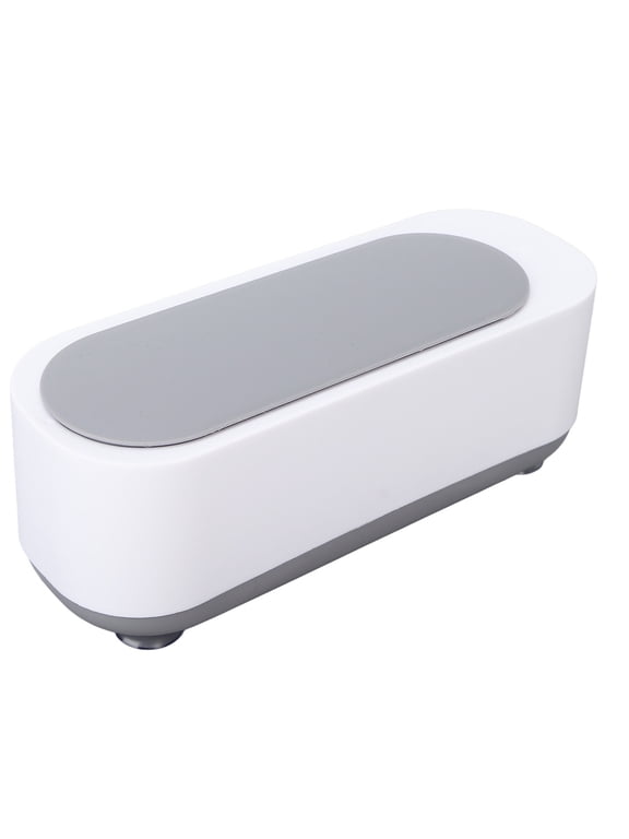 Ultrasonic Jewelry Cleaner Portable Deep Cleaning Machine for Home Use, Small Washing Tool for Glasses, Rings, Watches and Makeup Brushes, Battery Operated (7.5 inches / 19.05 cm)