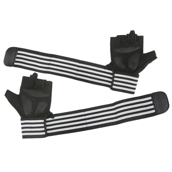 NFTIGB Unisex Outdoor Sports Bike Cycling Breathable AntiSkid Half Finger Gloves 7.87 inches / 20 cm White XL