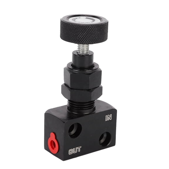 NFTIGB Universal Aluminum Black Brake Proportion Valve Adjustable Proportioning Brake Bias Adjuster 1/8NPT 150PSI-1200PSI Fits Ford Jeep