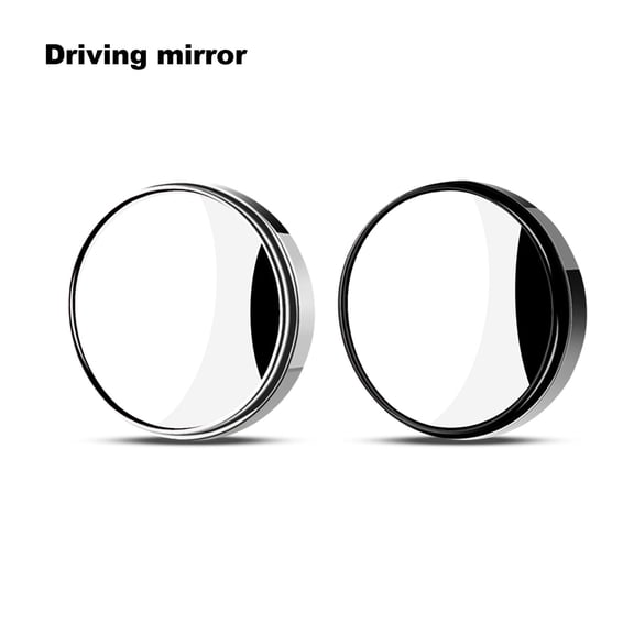 NFTIGB Universal Blind Spot Mirror, 2 inches / 5.1 cm Round HD Glass Convex Rear View Mirror Accessories for Cars Trucks SUVs and RVs, Waterproof Frameless Adjustable Stick-On Design, Pack of 2