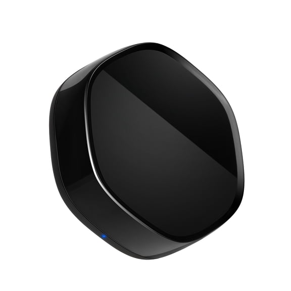 NFTIGB Universal IR RF Smart Home Remote Control, WiFi 2.4GHz App Controller Compatible with Alexa Google Assistant Voice Control for TV Set-top Box Air Conditioner, Black (3.50 inches / 8.9 cm)
