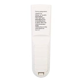 NFTIGB Universal Intelligent TV Remote Control Replacement Unit TV-139F Compatible with Most Global Brands LCD LED Smart Televisions, Compact Ergonomic Long Distance Controller (White / 6.7 in)