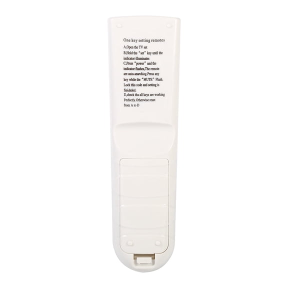 NFTIGB Universal Intelligent TV Remote Control Replacement Unit TV-139F Compatible with Most Global Brands LCD LED Smart Televisions, Compact Ergonomic Long Distance Controller (White / 6.7 in)