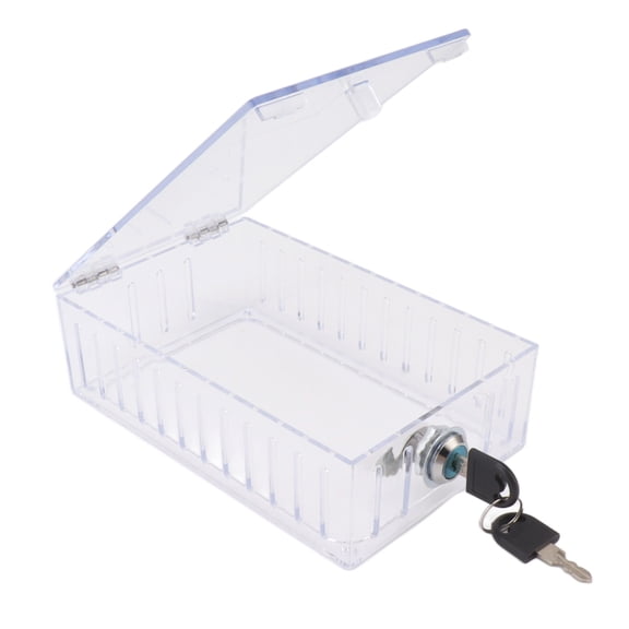 NFTIGB Universal Large Thermostat Lock Box Clear Thermostat Guard Cover with Keys for Thermostats on Wall, 20x13x6 Inches / 50.8x33.0x15.2 CM Acrylic Protective Premium Security Shield