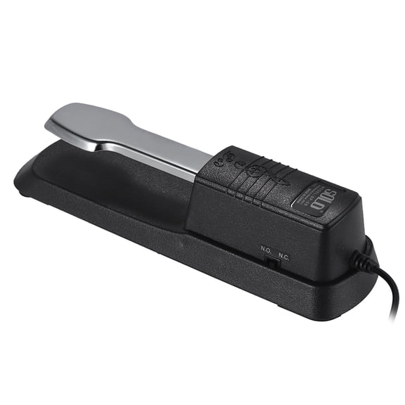 NFTIGB Universal Piano Sustain Pedal Keyboard Foot Damper Pedal with 6.35mm Plug Anti-Slip Pad for Electronic Organ MIDI Keyboards Digital Pianos 1.6m / 5.2ft Cable