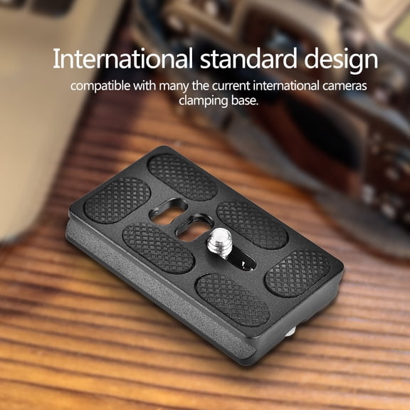 NFTIGB Universal Quick Release Plate with 1/4 inch Screw Mount for Arca-Swiss Tripod Ball Head SLR Camera (2.36 inches / 6 cm - PU60)
