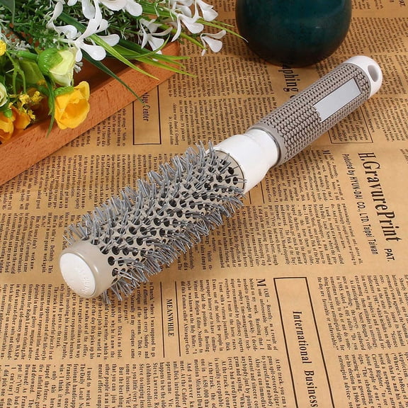 NFTIGB Useful Salon Barbering Hair Dressing Styling Barrel Brushes Ceramic Iron Round Comb 1 inch / 25.4 mm High Heat Resistance Hairbrush for Curling and Styling