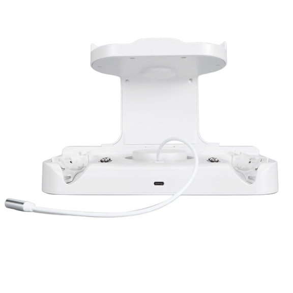 NFTIGB VR Charging Station USB C Fast Charging with 2 Rechargeable Batteries VR Headset Controller Charging Dock for Meta Quest 3 White