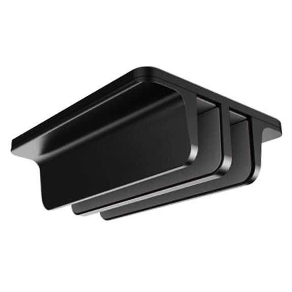 NFTIGB Vertical Laptop Stand for Desk, Adjustable Aluminum Alloy Desktop Stand Holder Dock with 2 Slots, Heavy Duty Space Saving Cradle for Notebooks MacBooks Tablets, Elegant Matte Black