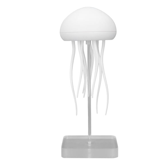 NFTIGB Voice Control Jellyfish Lamp, RGB Gradient Cordless Bedside Table Lamp with 9 Flexible Tentacles, Rechargeable 1000mAh Battery, Hanging and Standing Atmosphere Light for Bedroom Living Room