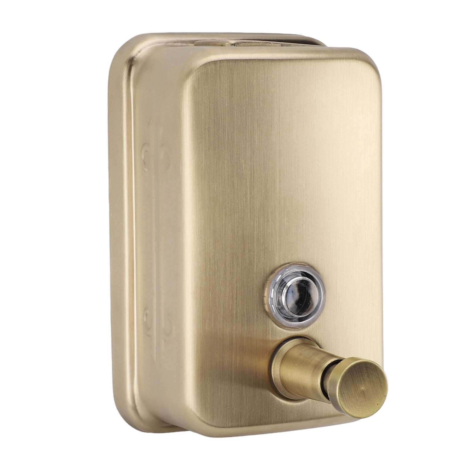 NFTIGB Wall Mount Commercial Soap Dispenser Large Capacity Leakproof Manual Stainless Steel Soap Dispenser for Hotel Bathroom 500ml / 16.9 fl oz
