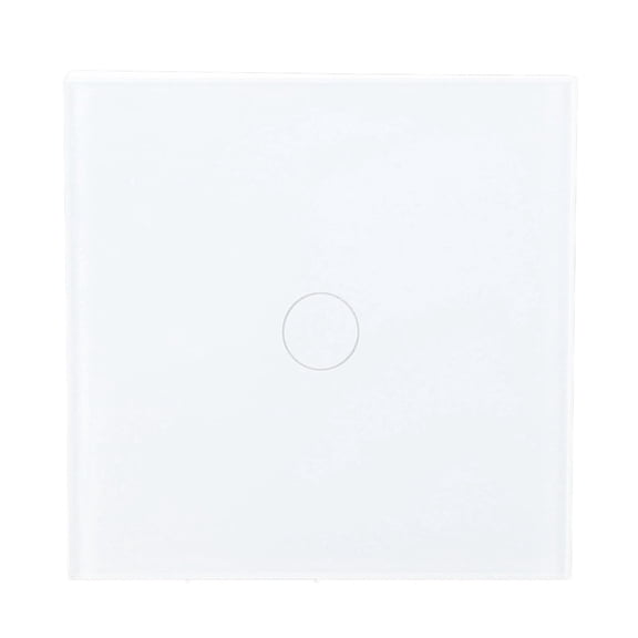 NFTIGB Wall Touch Light Switch Flame Retardant Sensitive Tempered Glass Panel Light Switch with Indicator 110-240V