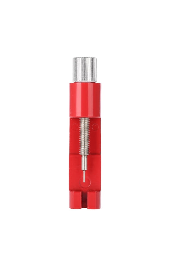 Watch Band Strap Link Pin Adjuster Remover Adjustable Repair Tool Accessory Kit with 3 Extra Pins, Red