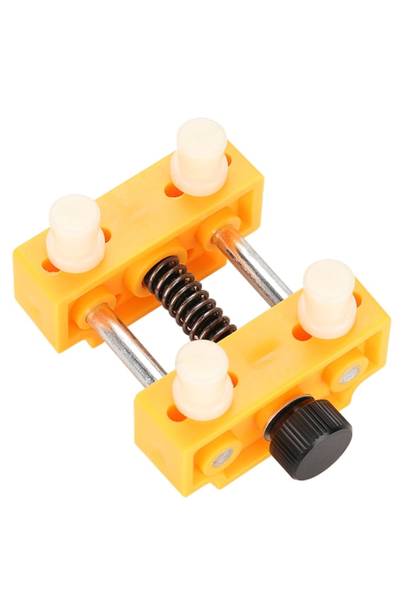 Watch Repair Wristwatch Repairing Vise Tool Open Watch Case Holder Dial Fixer, Sturdy Metal and Plastic Watchmaker Tool for Jewelers, Lightweight Design (2.2 x 2.0 x 1.5 inches), Yellow