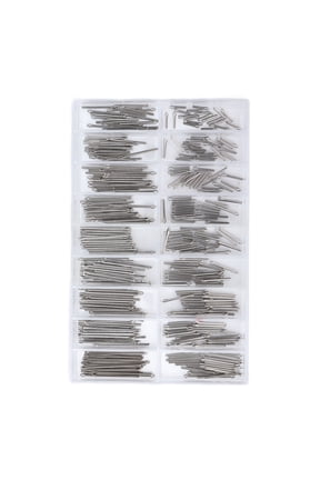 Watch Split Pins Alloy Watch Band Link Cotter Pins Spring Bars Tools 360 Pcs 18 Sizes Silver