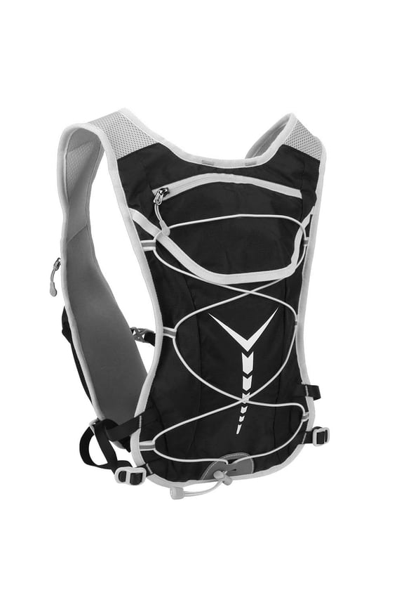 Waterproof Hydration Backpack Pack Insulated Water Backpack For Outdoor Running Hiking Cycling Marathon Gear Backpacking Equipment Black (15.3 inches / 39 cm)