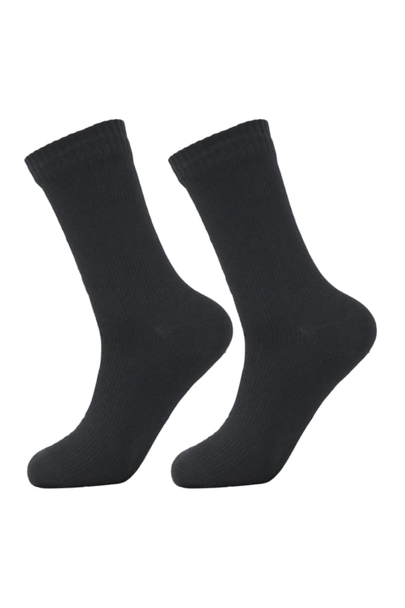 Waterproof Outdoor Adventure Socks for Adults - Breathable Warm Athletic Socks for Skiing, Water Sports, Hiking, and Cycling - Ideal for Exploring, Mountaineering, and Riding - Black, Size S