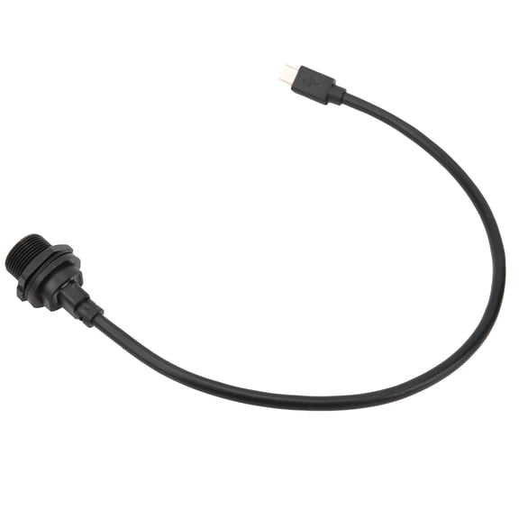 NFTIGB Waterproof USB Connector IP67 MICRO USB Female to Male Extension Cable Socket, Industrial Grade Electronics Cable Adapter (0.3 meter / 1ft / 11.8 inches)