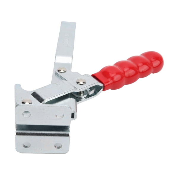 NFTIGB Welding Toggle Clamp Downstroke Fixture Elbow Compressor Quick Release Hand Tool GTY GH-12205 For Woodworking Carving Machine Workpiece Fixing, Length 6.06 inches / 15.4 cm, Silver